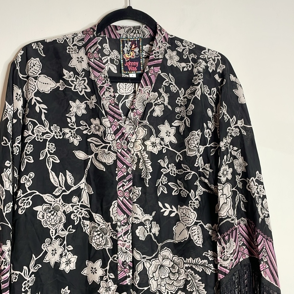 Johnny Was | Women’s Edina Fringe Blouse Size Small NWT - Picture 3 of 8